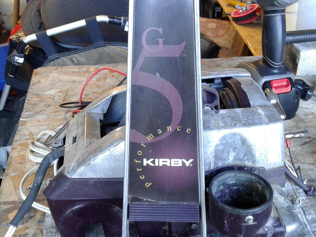 The Kirby Vacuum To Blower Conversion Projects Drive On Wood!