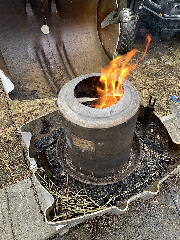 Retort or gasifier stove? Charcoal Gasification Drive On Wood!