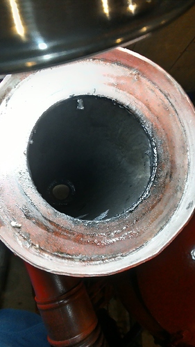 Top pipe removed